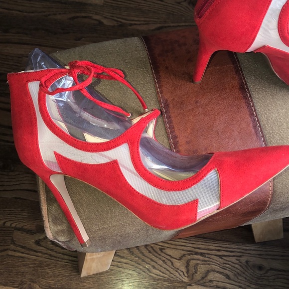 RED Jessica Simpson heels - Picture 6 of 7